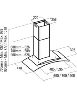 Máy hút mùi Cata C-900 GLASS/C 4 may hut mui cata c 900 glass c 2