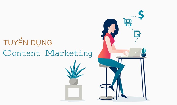 Tuyển nhân viên Content Marketing  - Lương 12tr + % doanh số