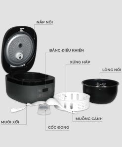 Nồi cơm điện cao tần 1.5L Hawonkoo RCH-152-IH-GR 4 thiet ke noi com dien cao tan 1.5l hawonkoo rch 152 ih gr